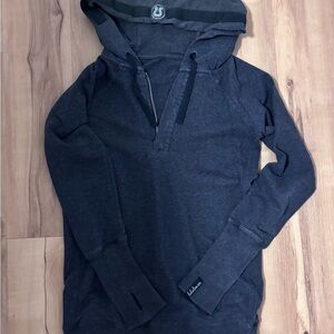lululemon athletica dark gray 1/4 zip